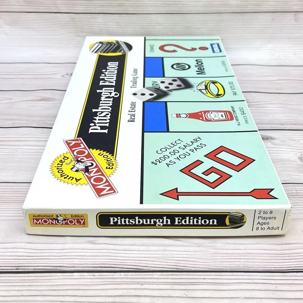 VTG Monopoly Pittsburgh PA Edition Board Game 1996 USAopoly by Hasbro New/Opened